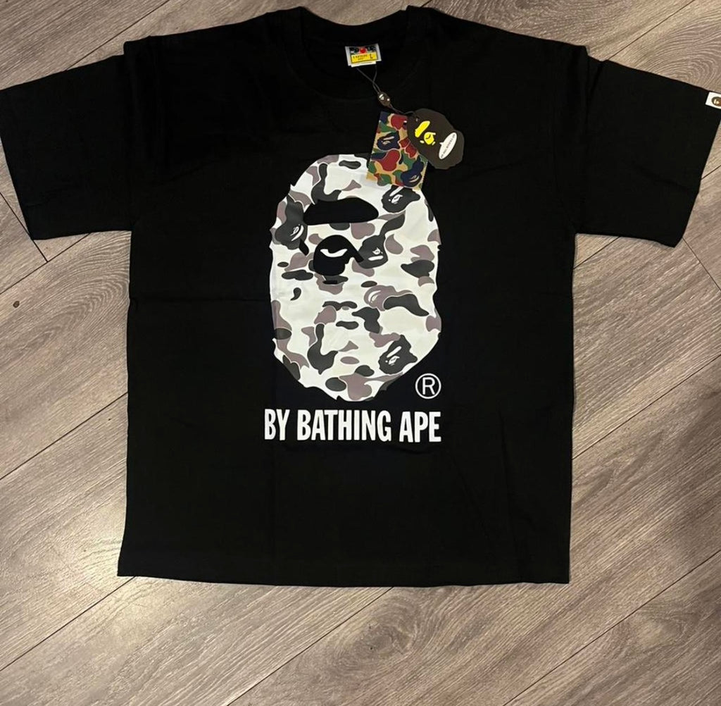 BAPE ABC white camo tee