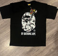 BAPE ABC white camo tee